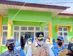Danlanud Mus, Forkopimda Kota Sabang Dampingi Gubenur Aceh Tinjau Kegiatan Vaksinasi Puskesmas Sukajaya