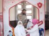 Kapolres Aceh Timur Tinjau Pelaksanaan Vaksinasi Merdeka Anak Putra Putri Polri
