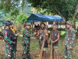 Satgas Yonif 126/KC Rangkul Tokoh Masyarakat di Perbatasan Papua