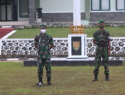 Kasrem Kolonel Parluhutan Marpaung Pimpin Apel Gabungan Prajurit dan Satbalakrem