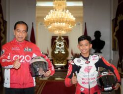 Pebalap Astra Honda, Veda Ega Bertemu Presiden RI dan Ikuti Parade MotoGP Mandalika 2022