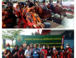 Pemuda Pancasila Riau Berpartisipasi Dalam Donor Darah dan Serbuan Vaksin HUT ke 63 Korem 031/ Wira Bima