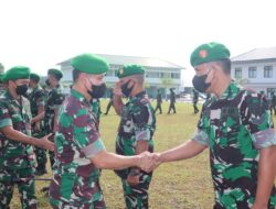 Puluhan Prajurit Korem 045/Gaya Naik Pangkat, Kolonel Ujang Darwis: Wujudkan Hidup sebagai Prajurit Sapta Marga