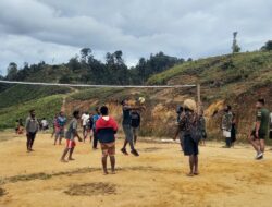 Kehadiran Satgas Yonif MR 412 Kostrad Akhirnya Masyarakat di Pedalaman Papua Ini Bisa Kembali Berolahraga