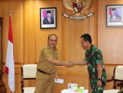 Kunjungi Gubernur, Danrem 045/Gaya: TNI Ikut Mewujudkan Rasa Aman, Nyaman dan Kondusifitas Wilayah