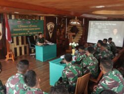 Waasops Kasad Kunjungi Satgas Pamtas RI-PNG Yonif 126/KC di Perbatasan Papua