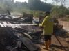 Diduga Arus Pendek Listrik, Rumah Pria Sebatang Kara di Terak Ludes Dilalap Api