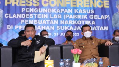 Pengungkapan Kasus Clandestine Lab Pembuatan Narkotika di Perumahan Elite Sukajadi Batam Provinsi Kepulauan Riau