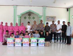 Kapolres Lhokseumawe Bersama Ketua Bhayangkari Serahkan Bantuan Sosial di Panti Asuhan Muhammadiyah