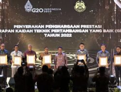Penghargaan Kaidah Teknik Pertambangan yang Baik untuk Berau Coal oleh Kementerian ESDM