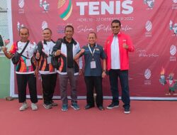 T Rayuan Sukma Wakil Ketua Umum I Bidang Organisasi KONI Aceh Buka Tenis Lapangan PORA Ke-XIV Pidie di Gor Baro Raya