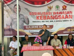 Tumbuhkan Jiwa Nasionalisme Seno Aji Beri Wawasan Kebangsaan Warga Muara Jawa