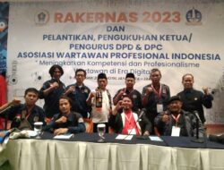 HAJ Pimpin Rapat Kerja Nasioanal Asosiasi Wartawan Profesional Indonesia