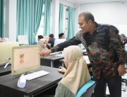 Calon Peserta Didik Baru MAN IC Aceh Timur Tes Simulasi CBT SNPDB Tahun Ajaran 2023/2024