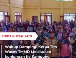 Wabup Dampingi Ketua Tim Wasev TMMD Melakukan kunjungan Ke Kampung Melati Jaya